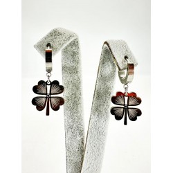 Gümüş Yonca Küpe